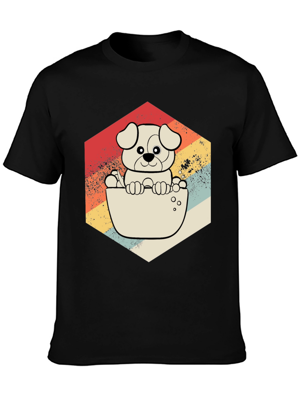 Retro Dog T-Shirt - Cute Puppy Design