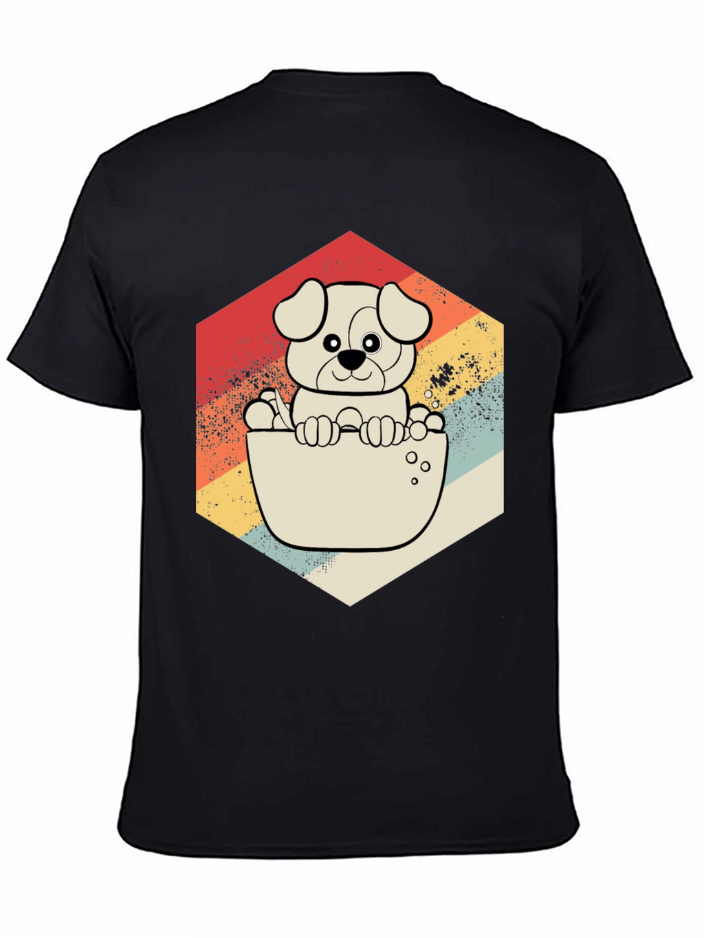Retro Dog T-Shirt - Cute Puppy Design