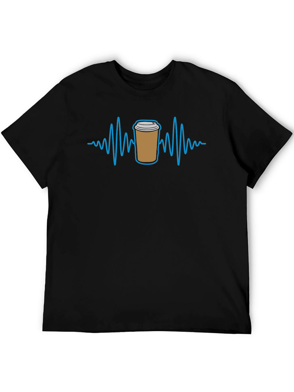 Coffee ECG T-Shirt - Black