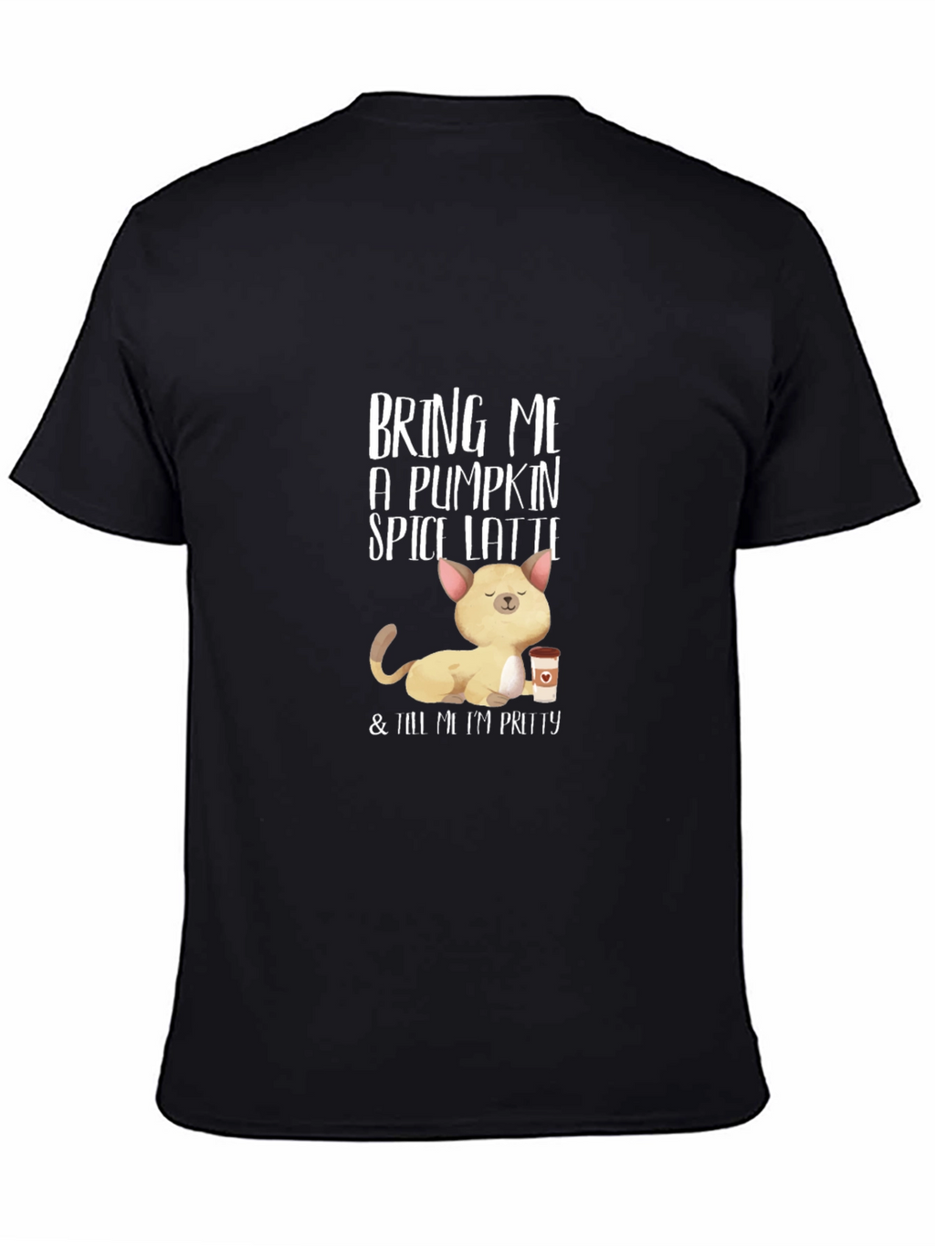 Pumpkin Spice Latte Cat T-Shirt
