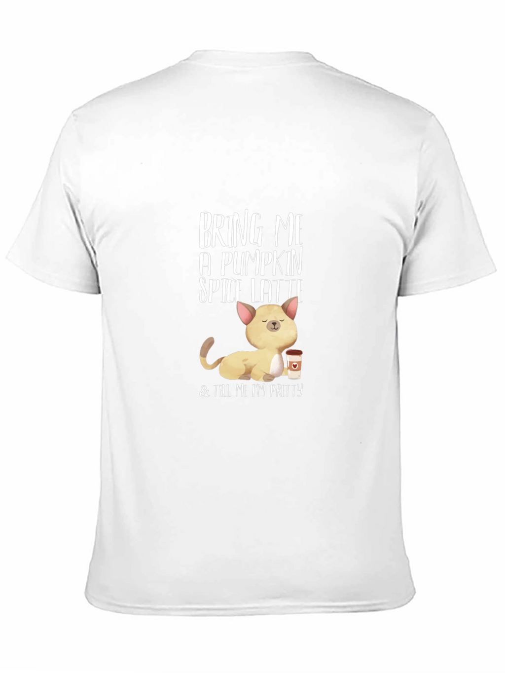 Pumpkin Spice Latte Cat T-Shirt