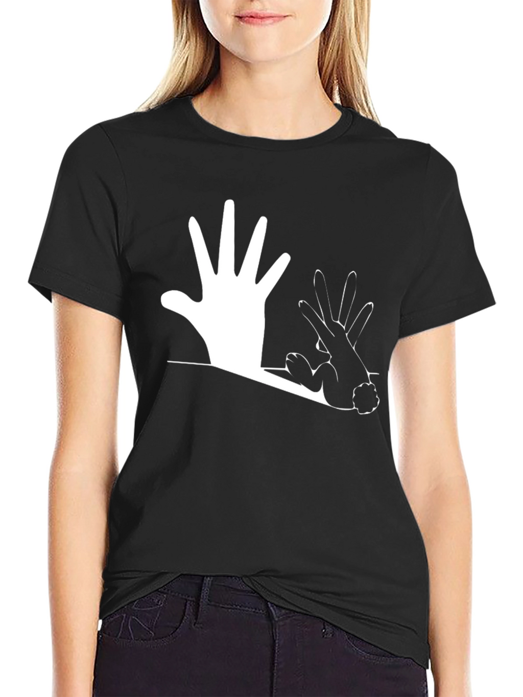 Hand Shadow Rabbit T-Shirt