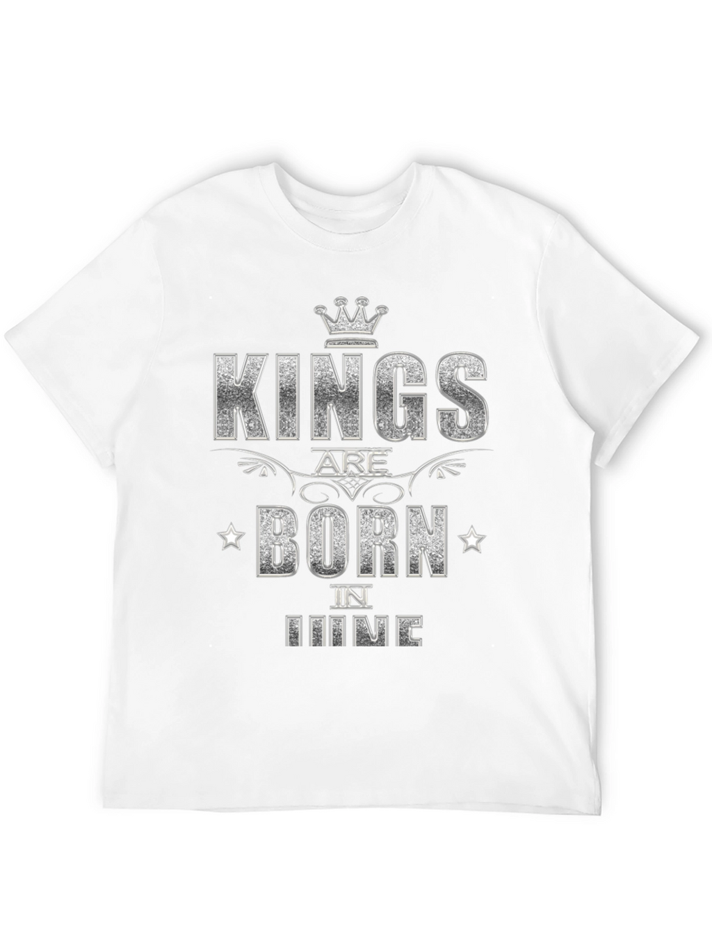 Kings Are Born in June Black T-Shirt