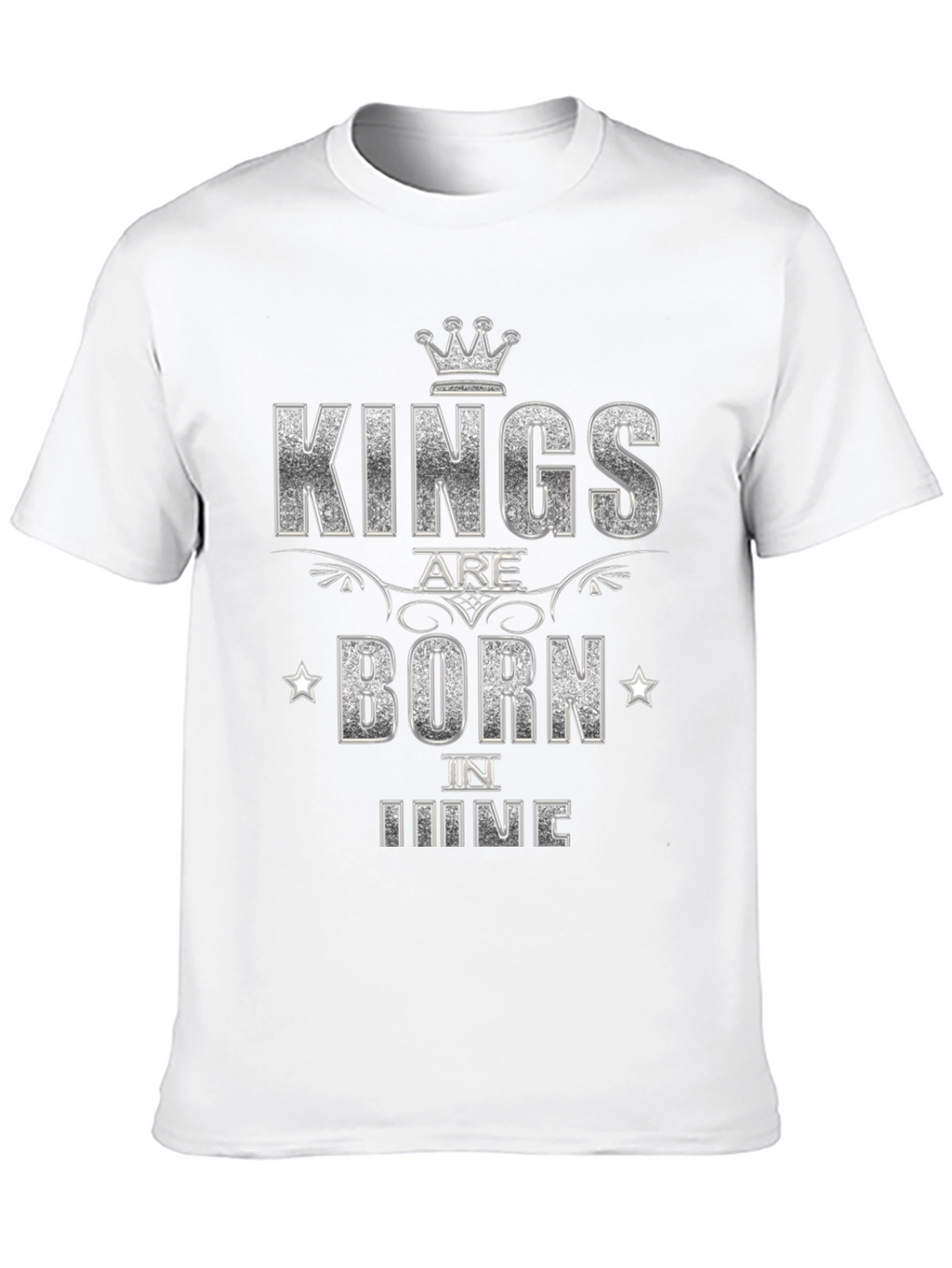 Kings Are Born in June Black T-Shirt