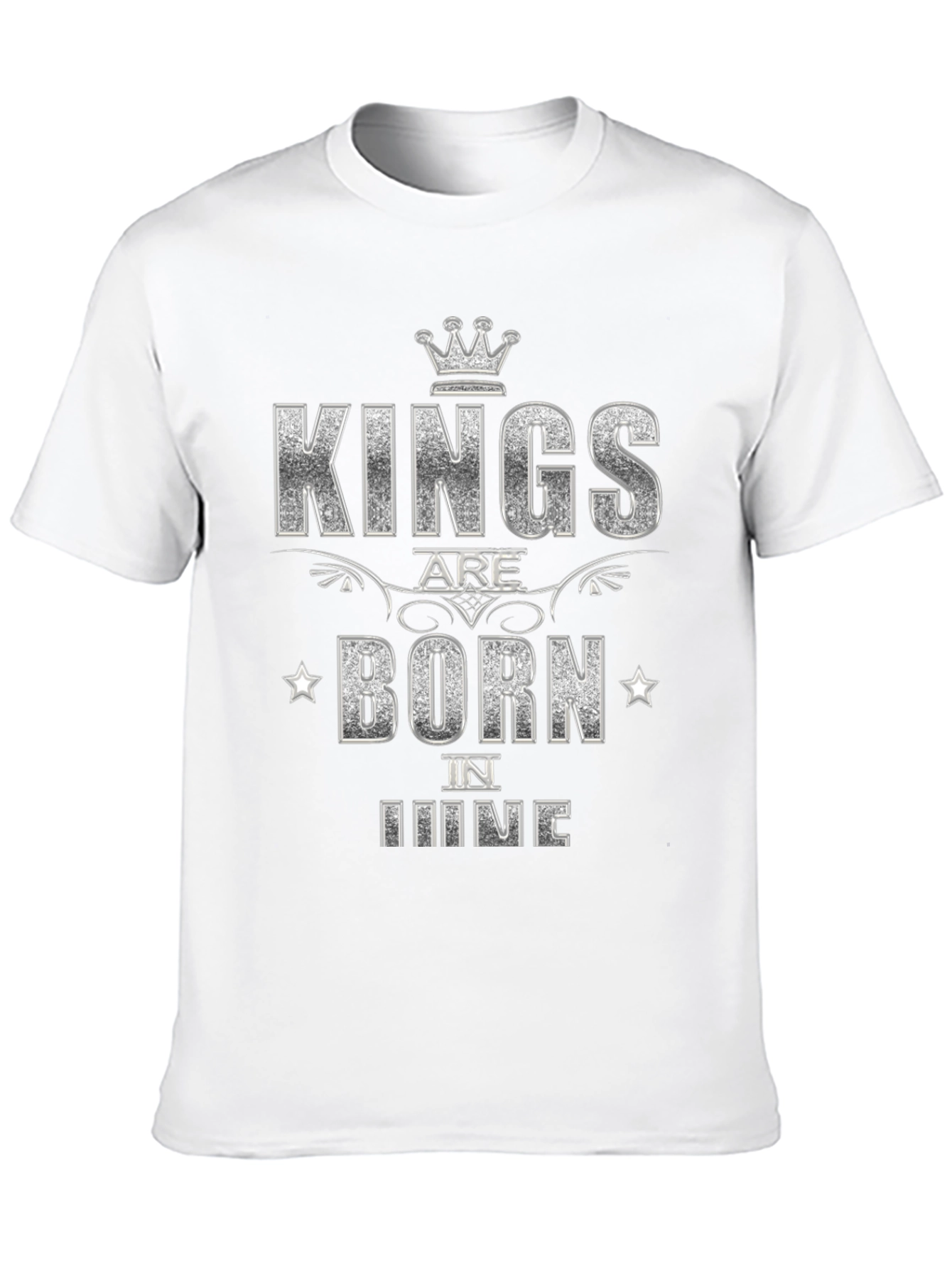 Kings Are Born in June Black T-Shirt