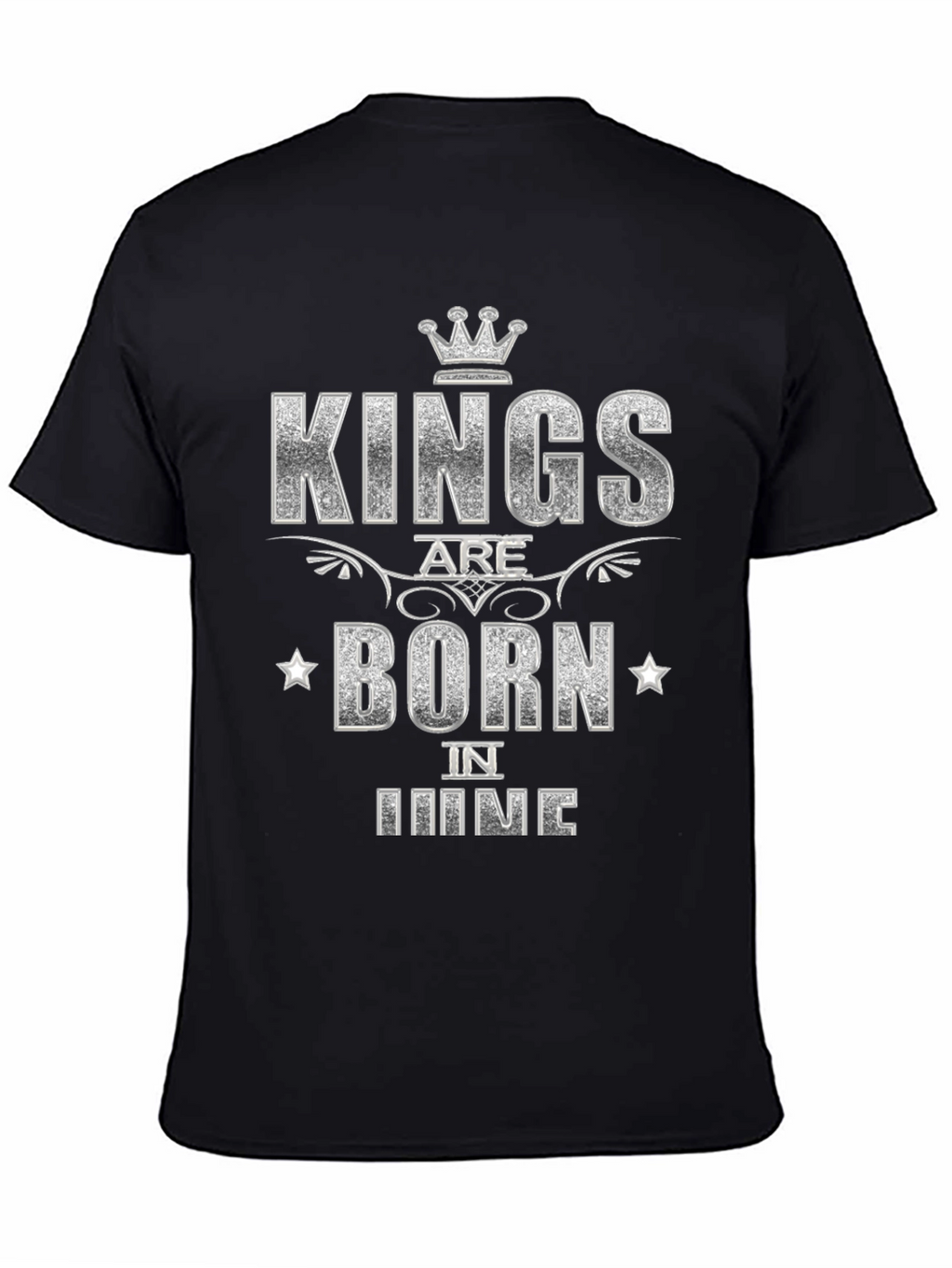 Kings Are Born in June Black T-Shirt