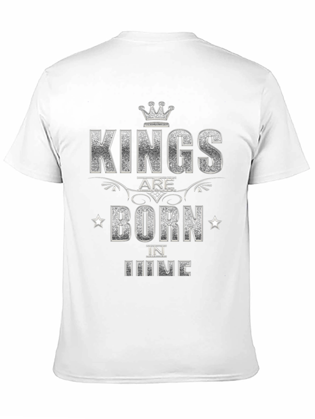 Kings Are Born in June Black T-Shirt