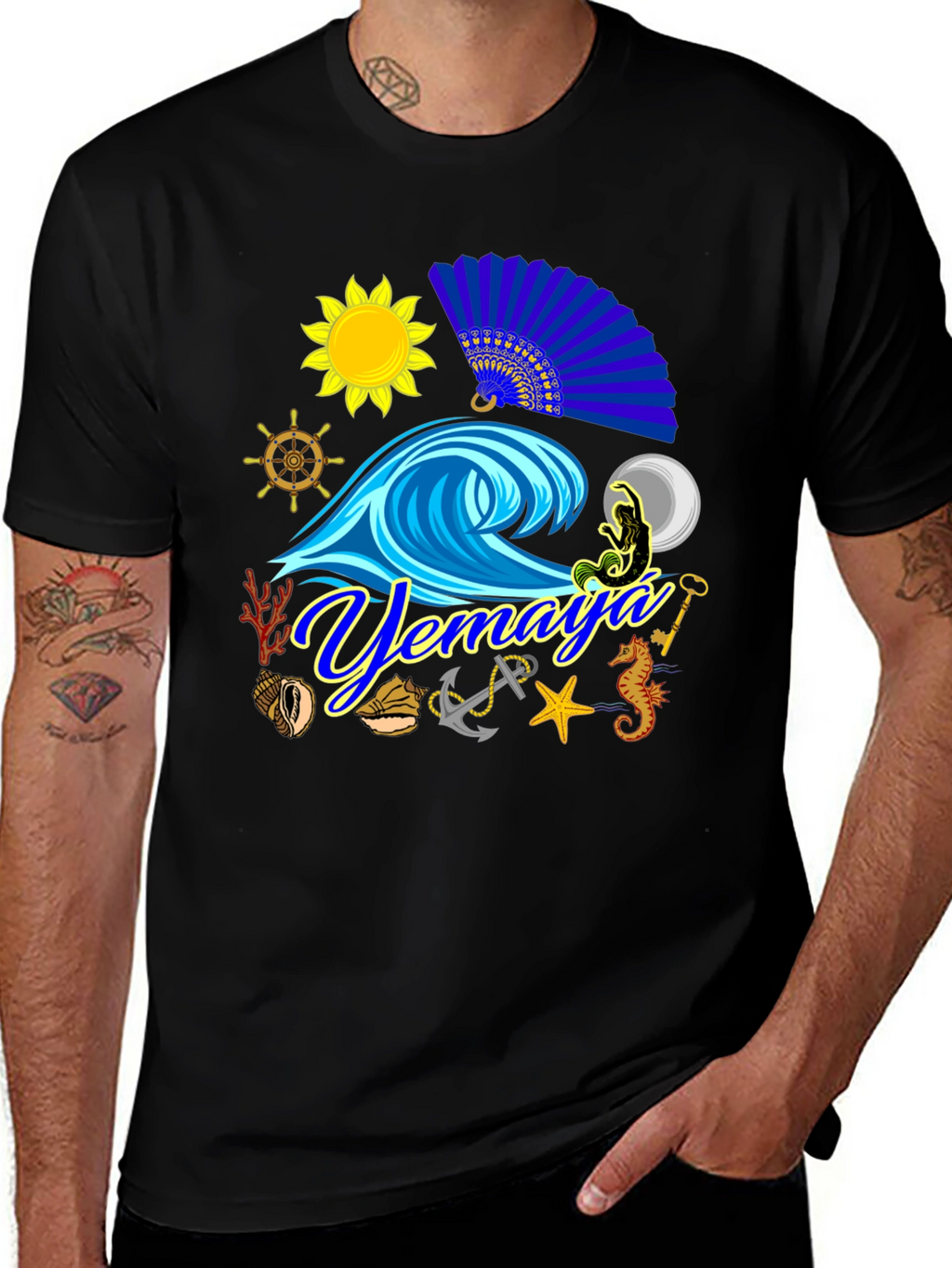 Yemaya T-Shirt Ocean Lover Tee Nautical Theme