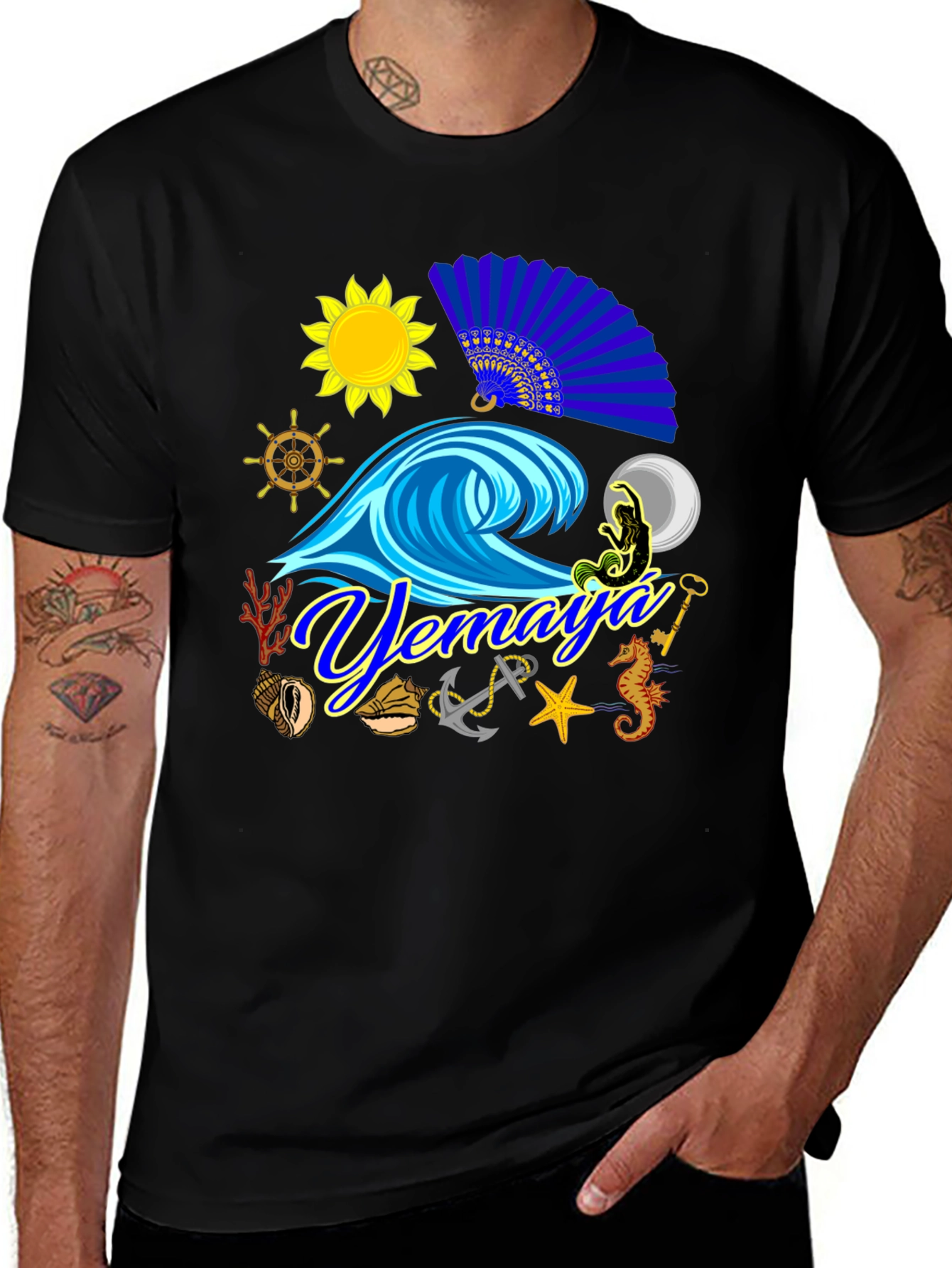 Yemaya T-Shirt Ocean Lover Tee Nautical Theme