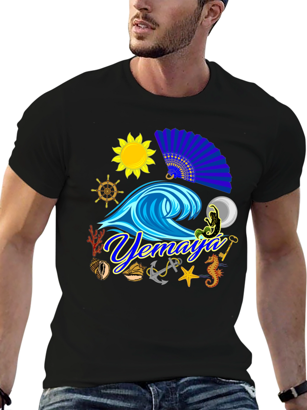 Yemaya T-Shirt Ocean Lover Tee Nautical Theme