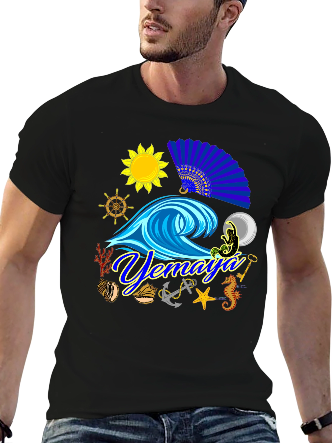 Yemaya T-Shirt Ocean Lover Tee Nautical Theme