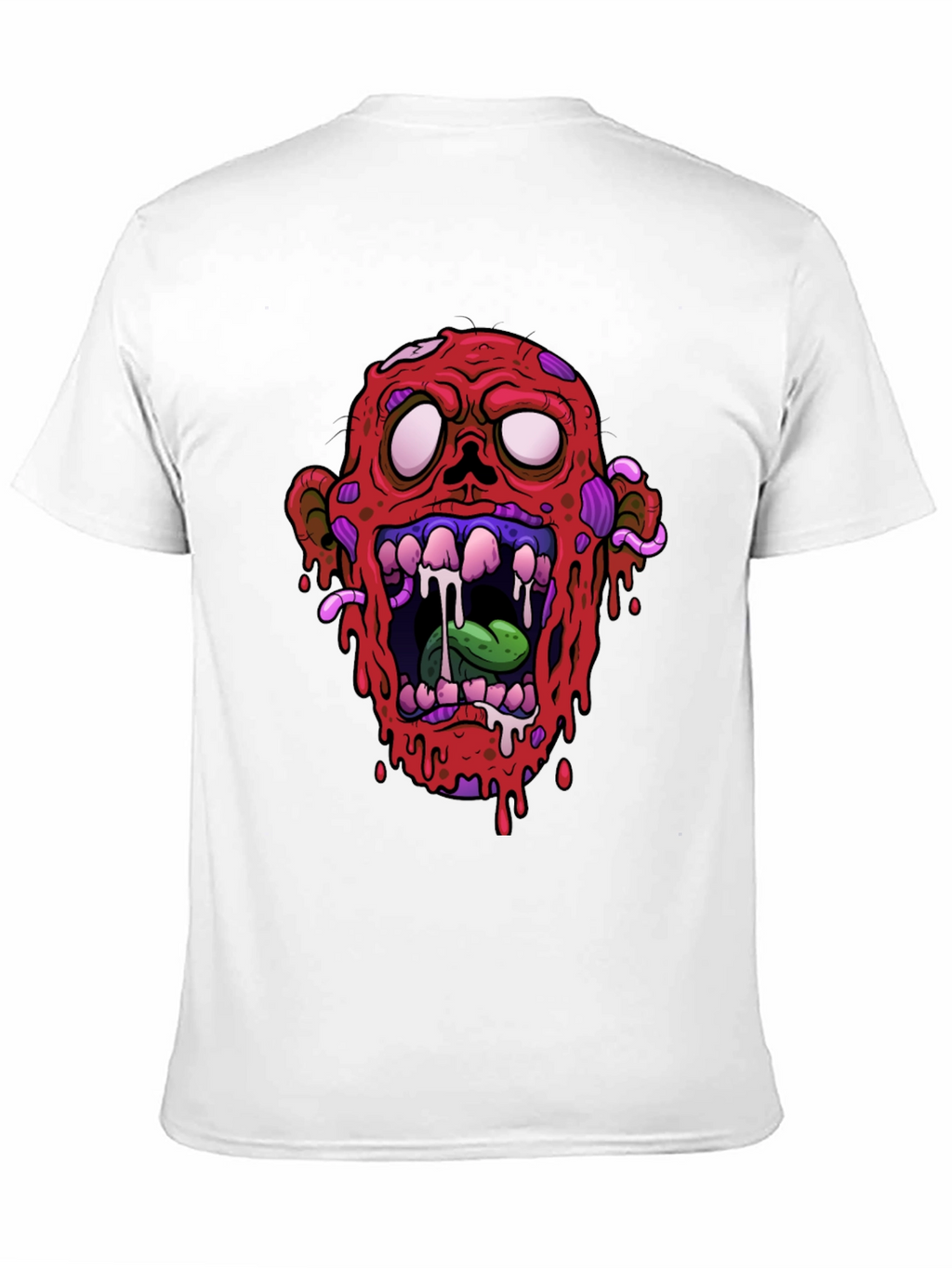 Zombie Head Graphic Black T-Shirt