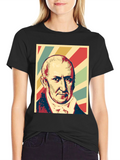 Historical Figure Portrait Graphic T-Shirt