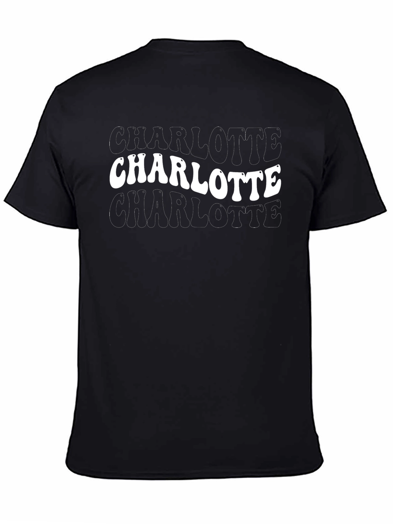Charlotte Graphic Tee - Stylish Black T-Shirt