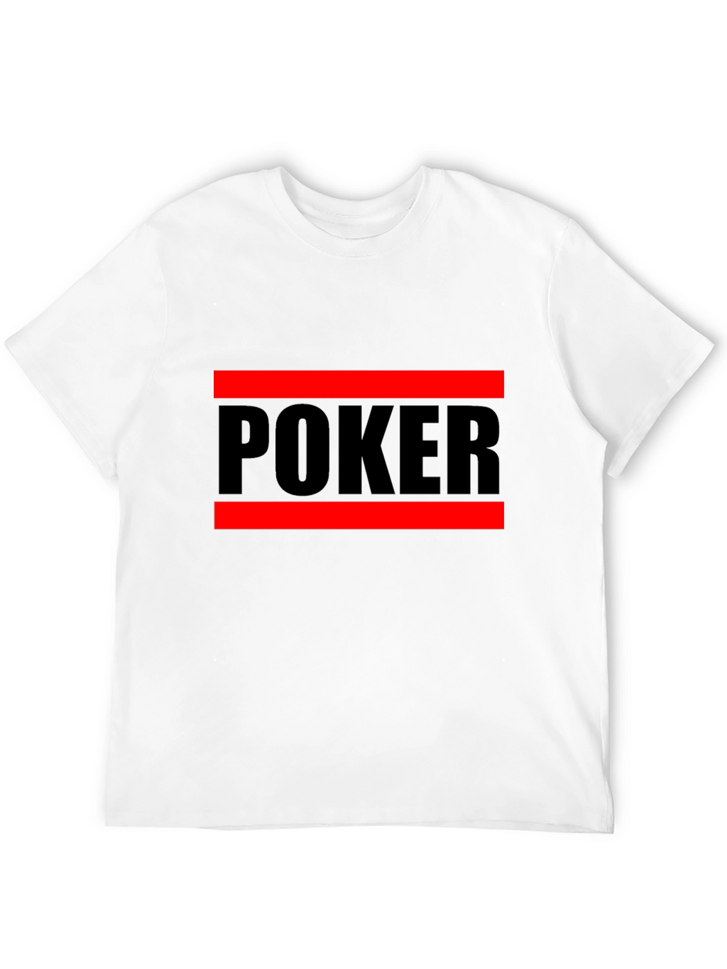 Poker Graphic Tee - Black Crew Neck