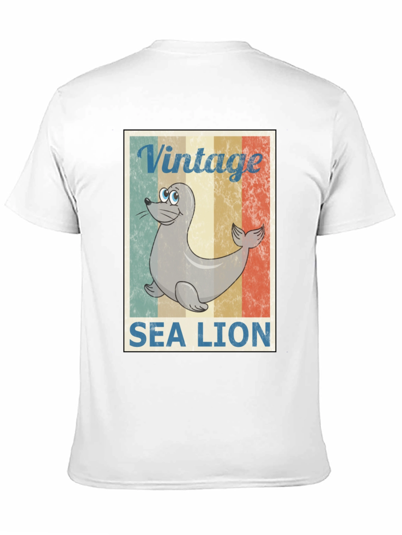 Vintage Sea Lion Graphic T-Shirt