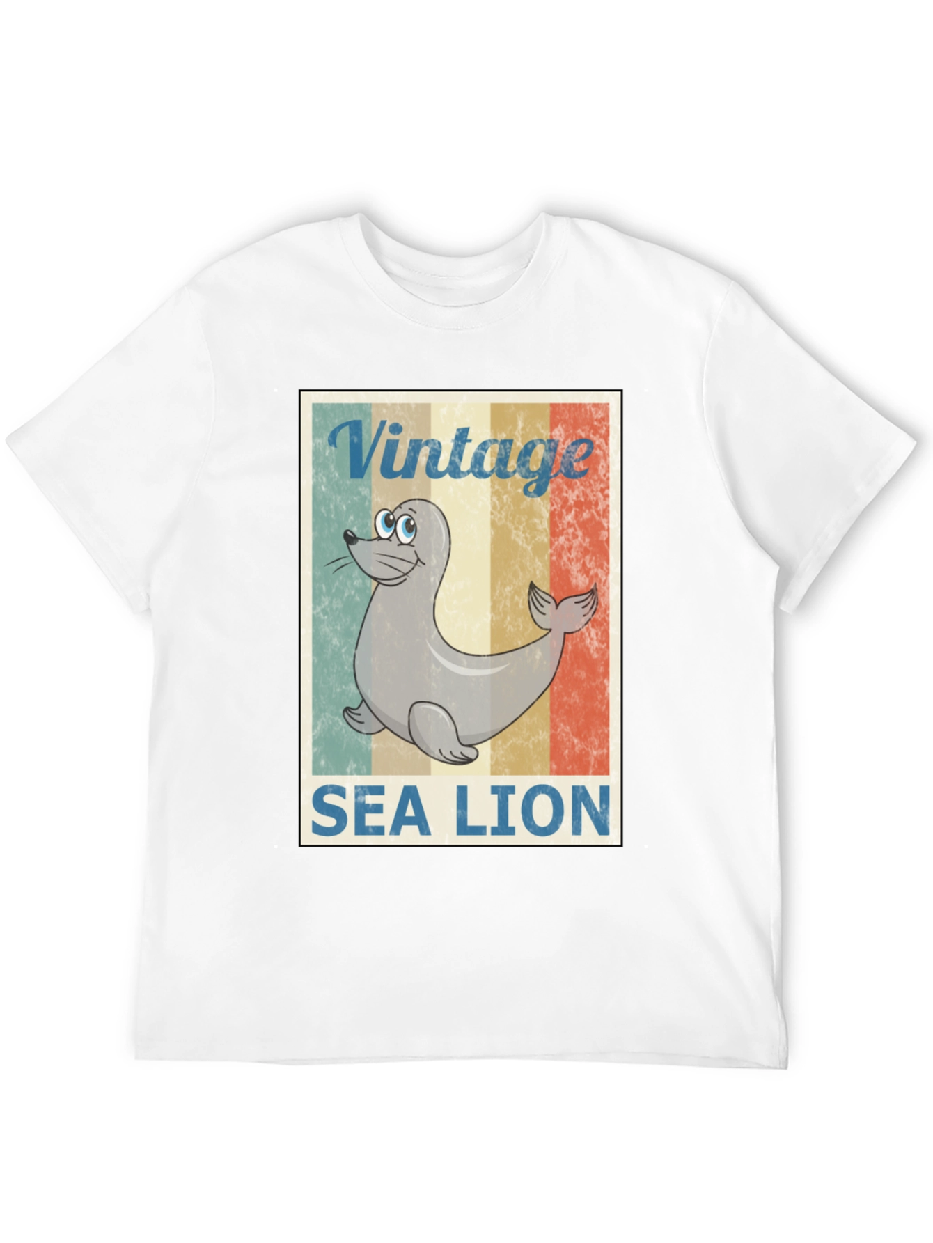 Vintage Sea Lion Graphic T-Shirt