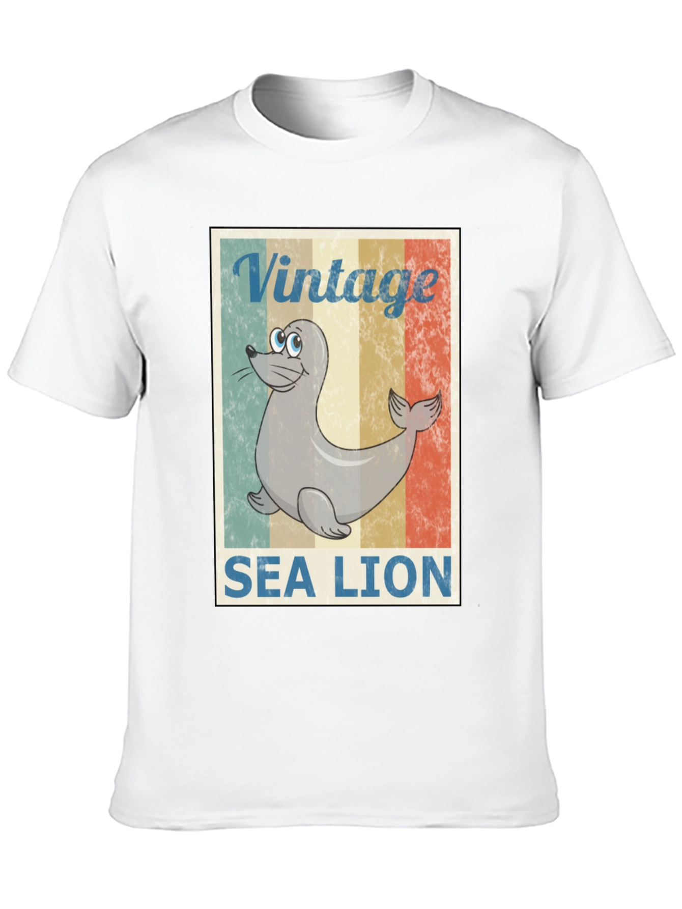 Vintage Sea Lion Graphic T-Shirt