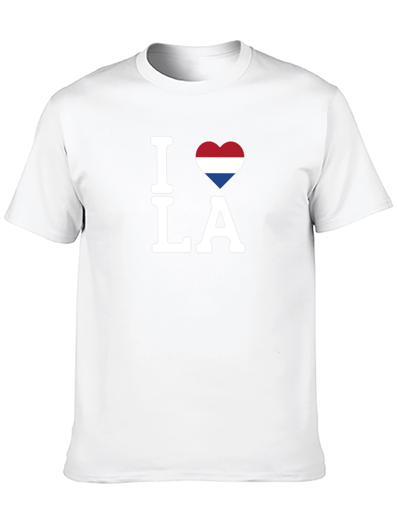 I Love LA Netherlands Flag Heart T-Shirt
