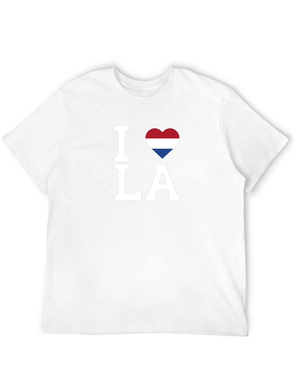 I Love LA Netherlands Flag Heart T-Shirt