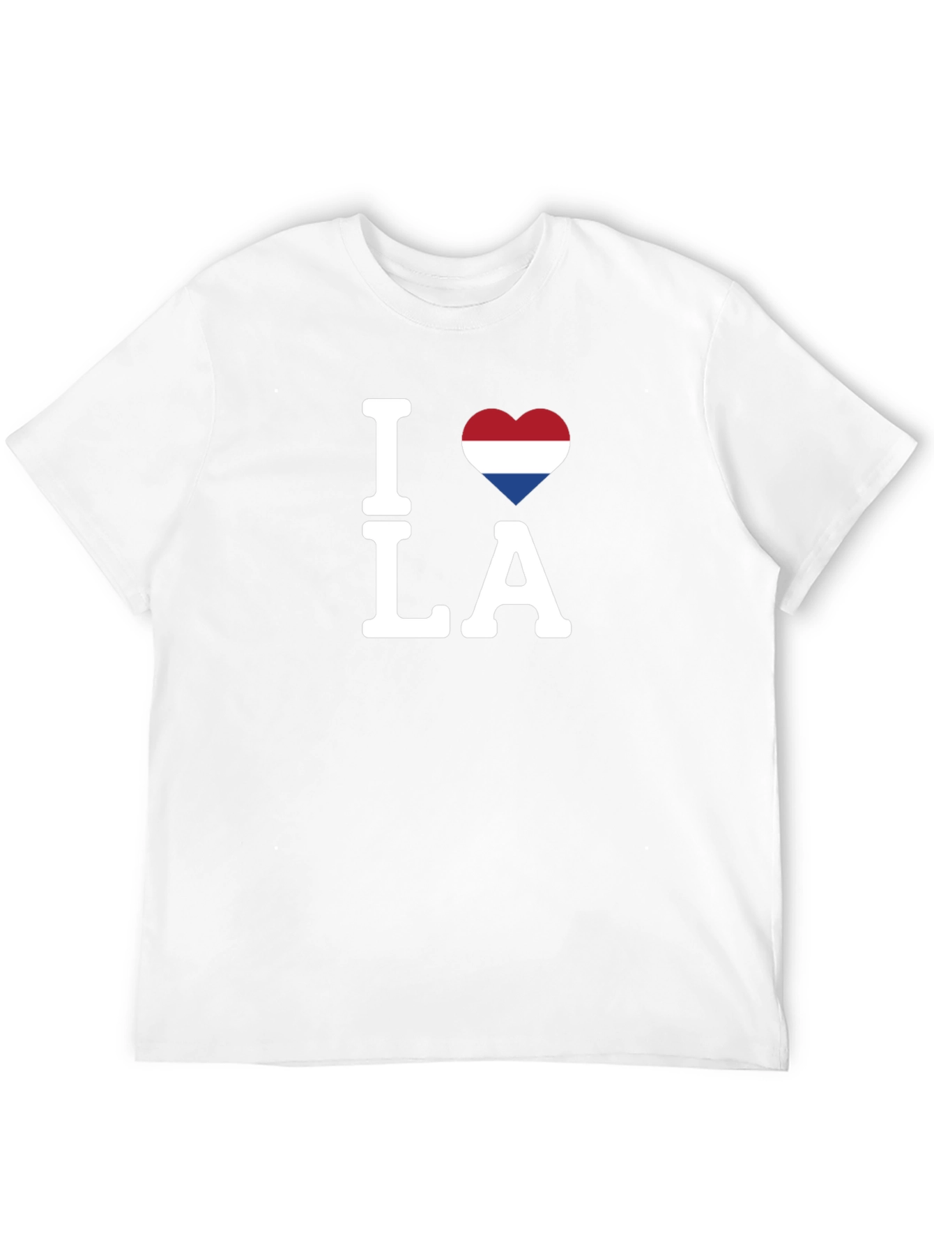 I Love LA Netherlands Flag Heart T-Shirt