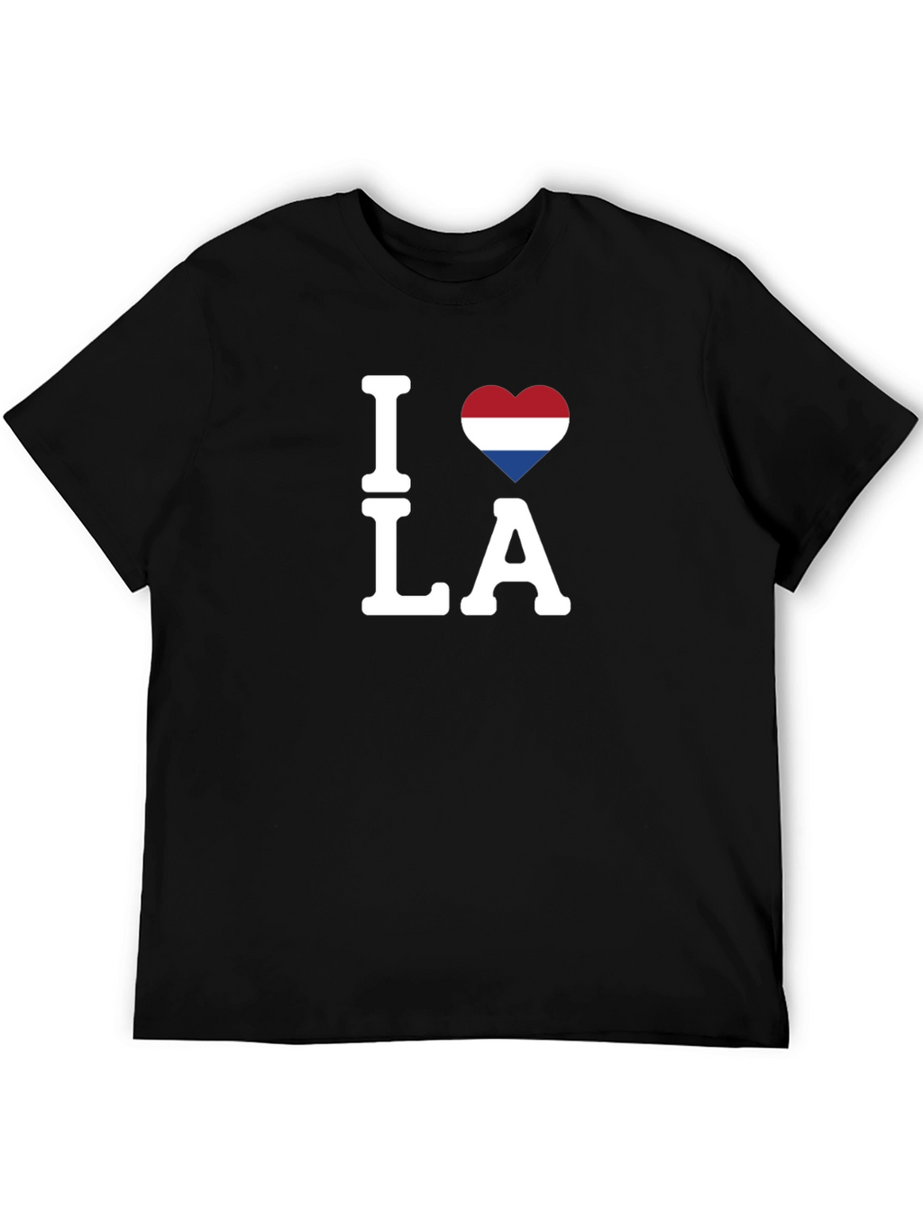 I Love LA Netherlands Flag Heart T-Shirt