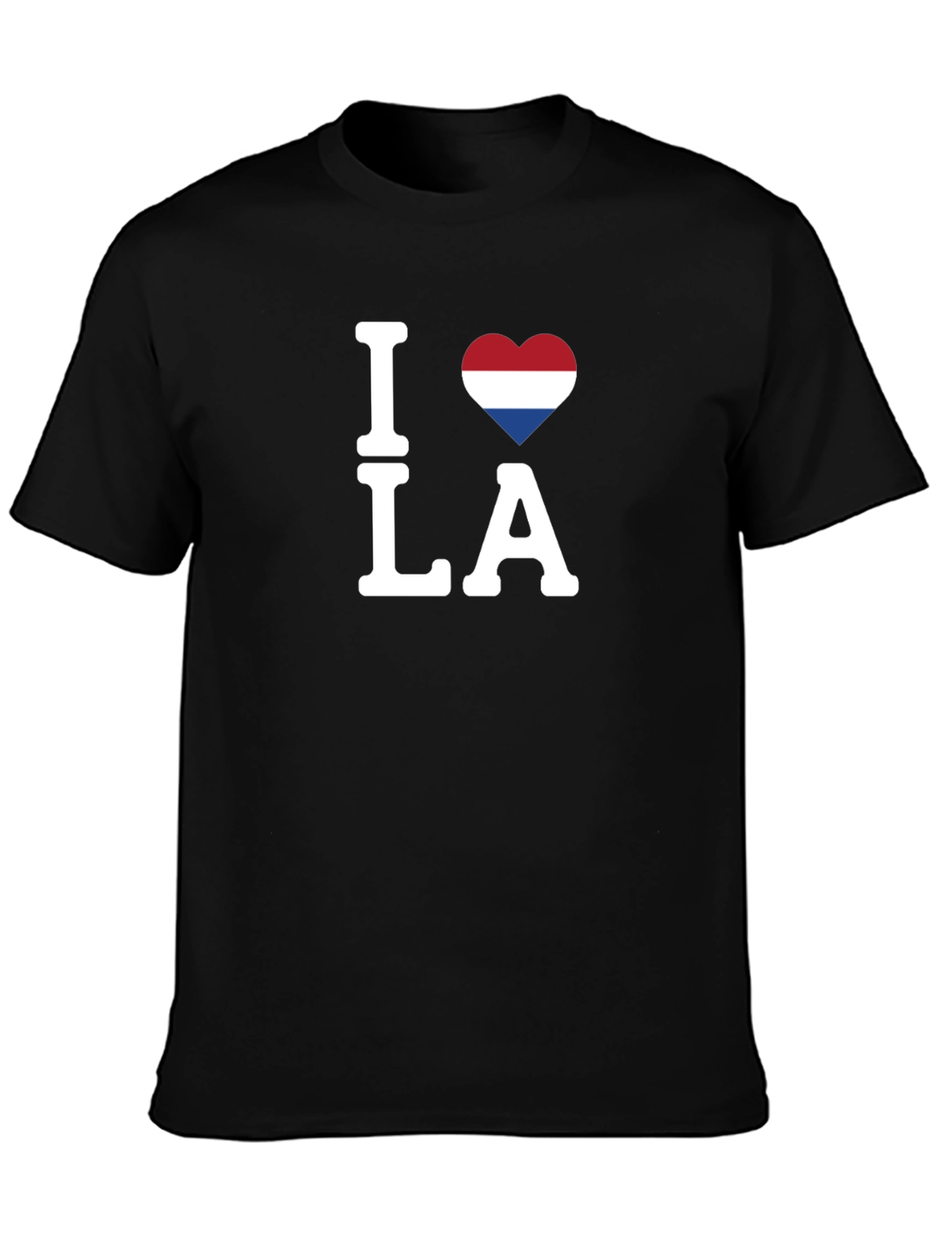 I Love LA Netherlands Flag Heart T-Shirt