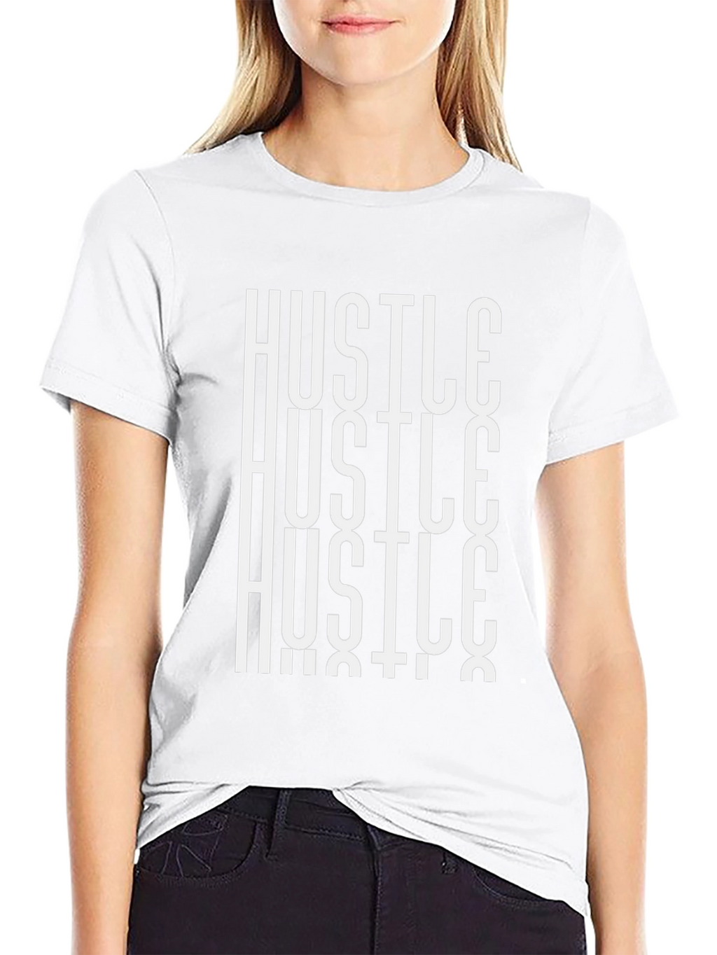 Hustle Graphic Tee - Black Casual T-Shirt