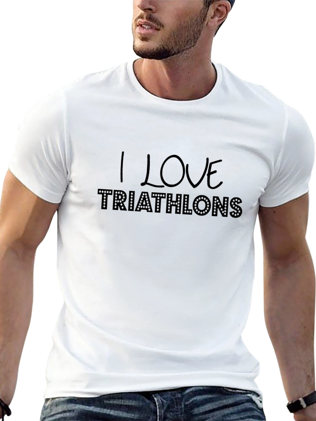 I Love Triathlons Graphic T-Shirt
