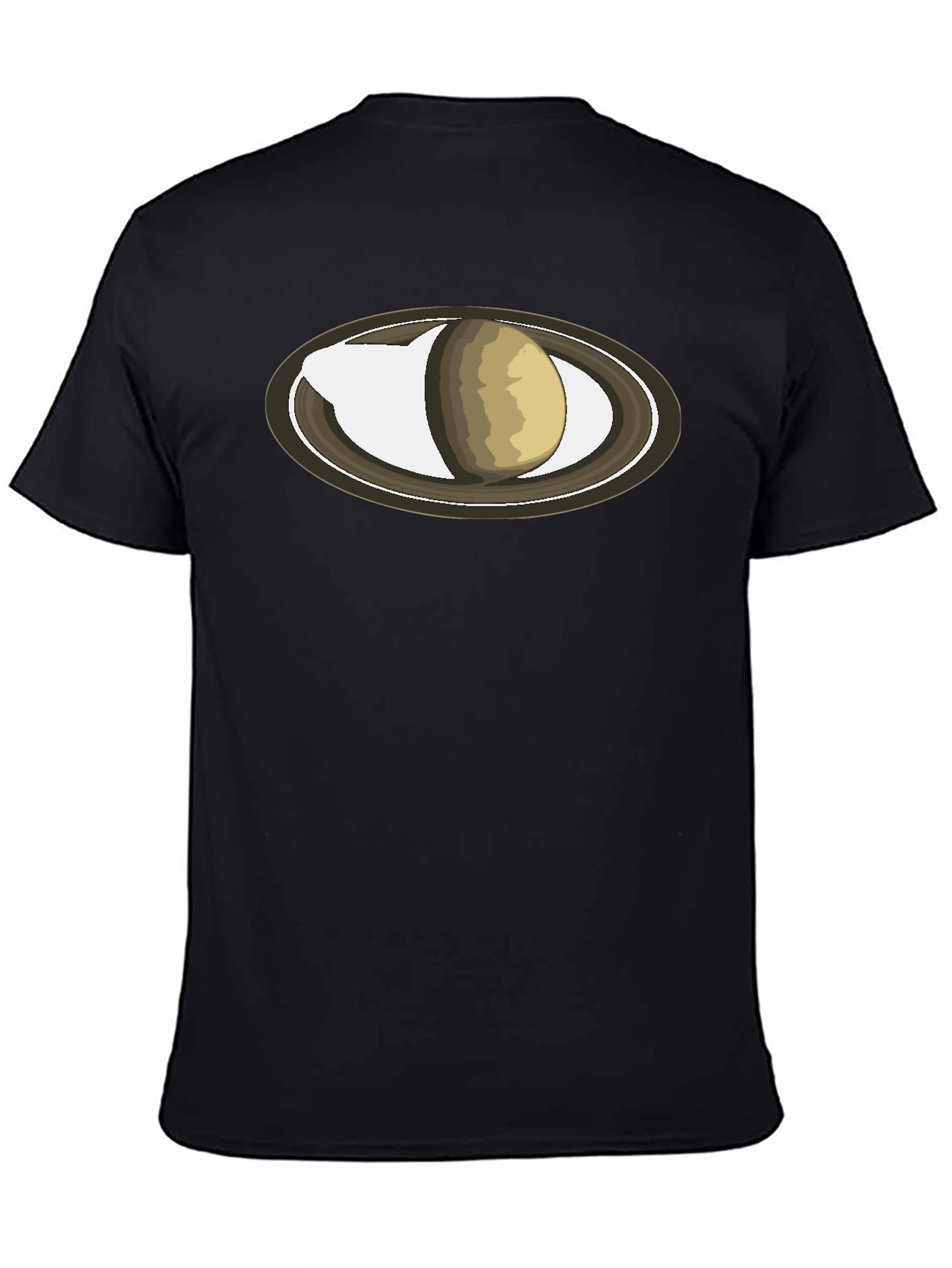 Saturn Graphic Black T-Shirt