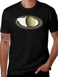 Saturn Graphic Black T-Shirt