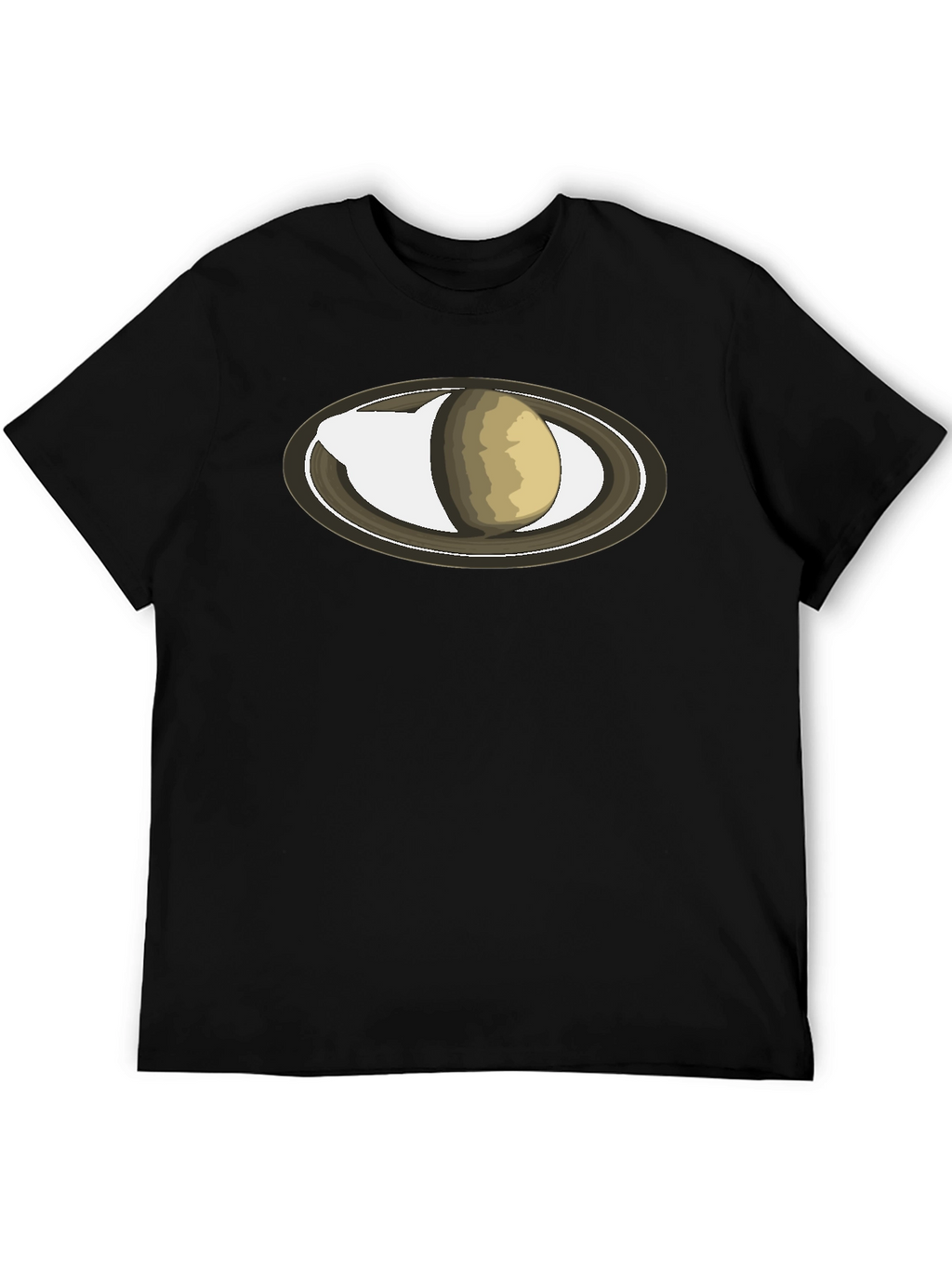 Saturn Graphic Black T-Shirt