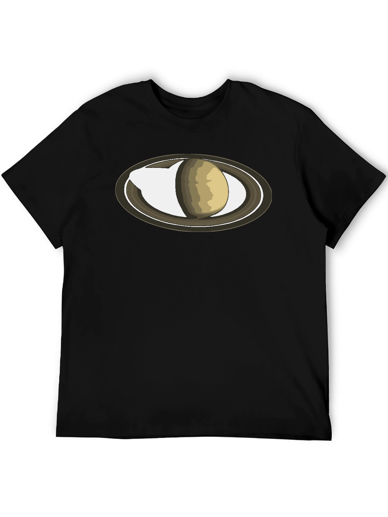 Saturn Graphic Black T-Shirt