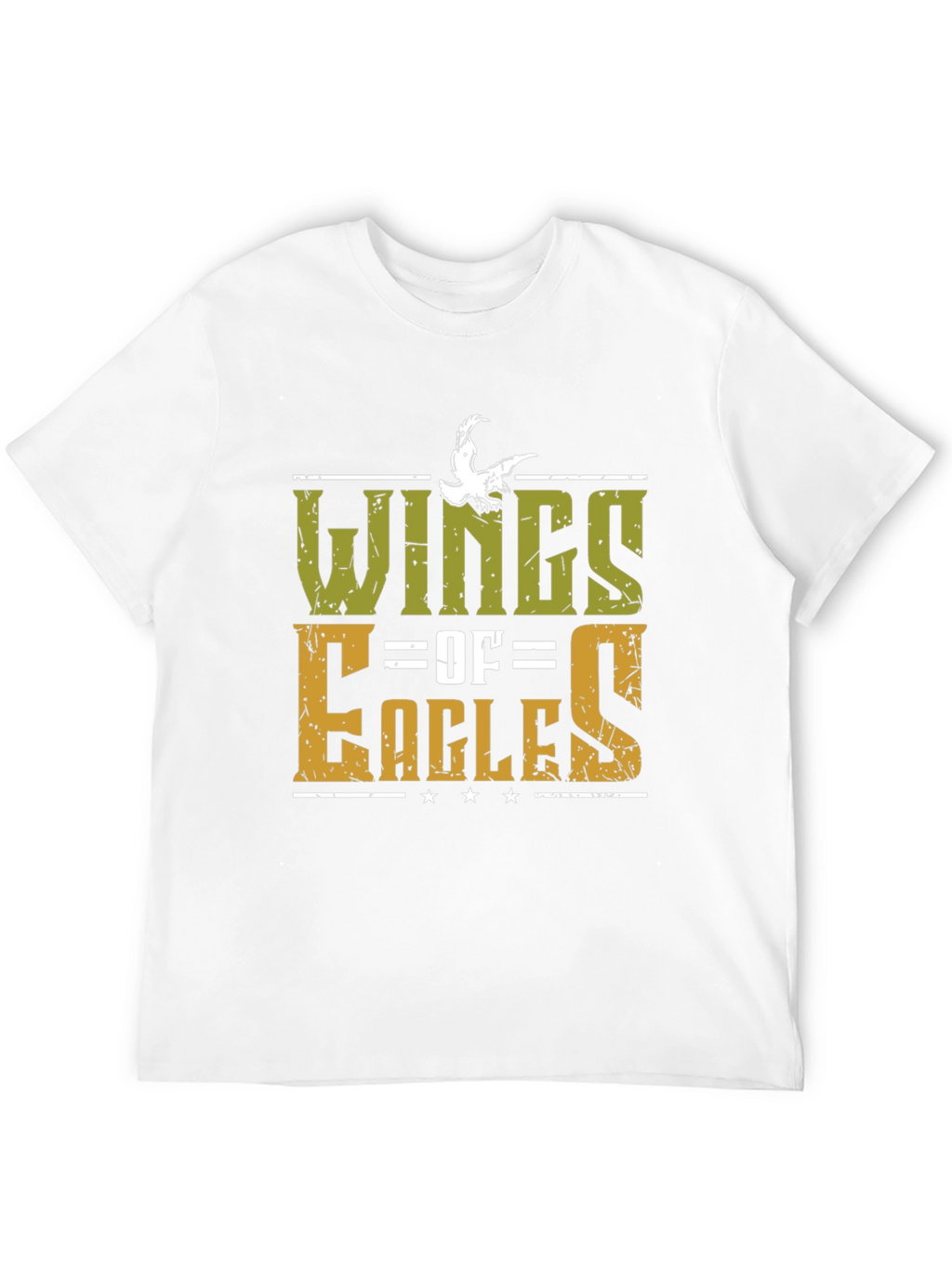 Wings of Eagles Graphic Tee - Black Cotton T-Shirt