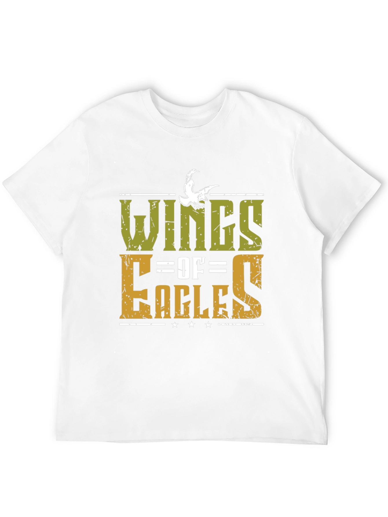 Wings of Eagles Graphic Tee - Black Cotton T-Shirt