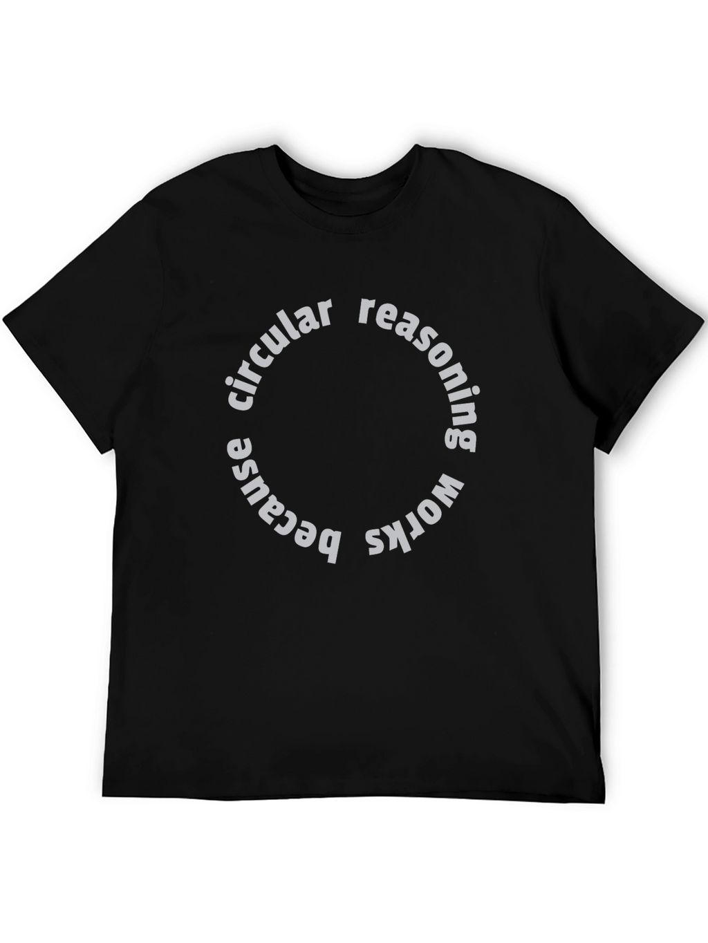 Circular Reasoning Graphic Tee - Funny Paradox Shirt