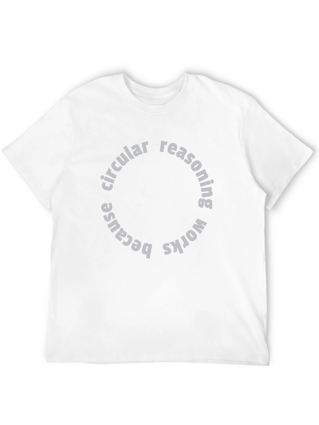 Circular Reasoning Graphic Tee - Funny Paradox Shirt