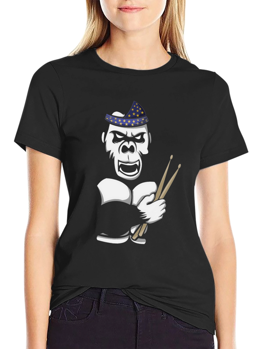 Drummer Gorilla Graphic Tee