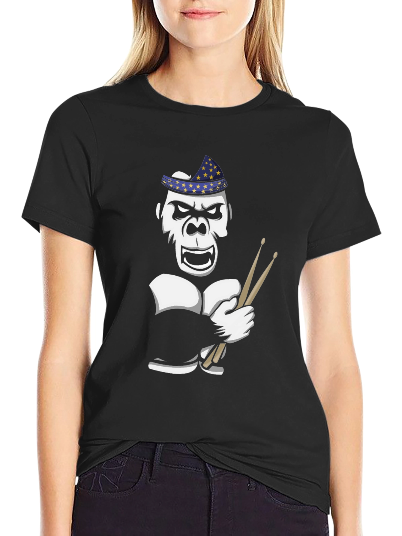 Drummer Gorilla Graphic Tee