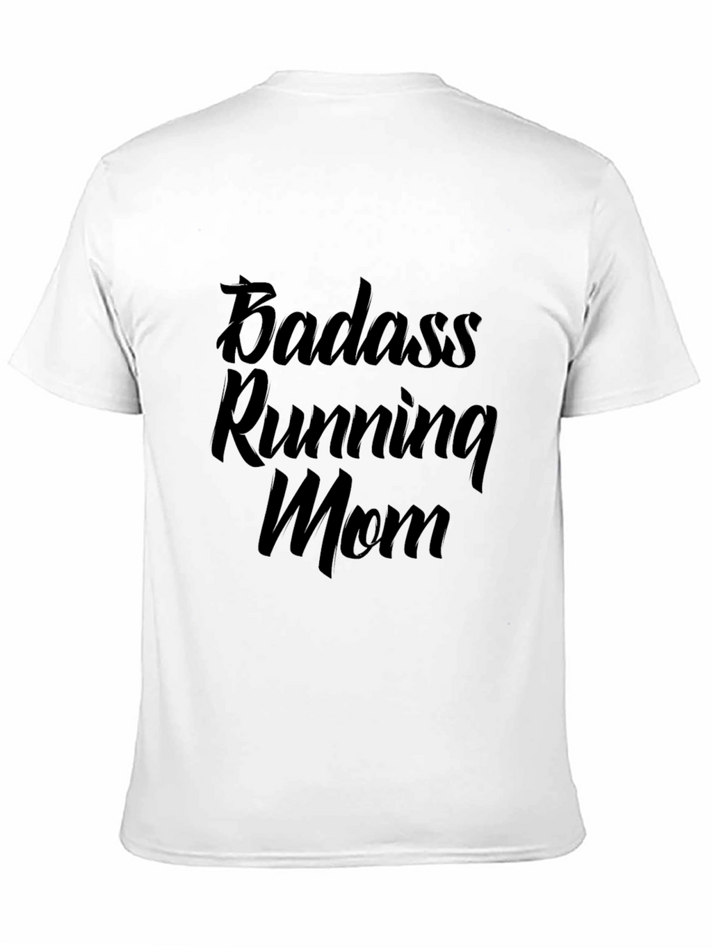 Badass Running Mom Black T-Shirt