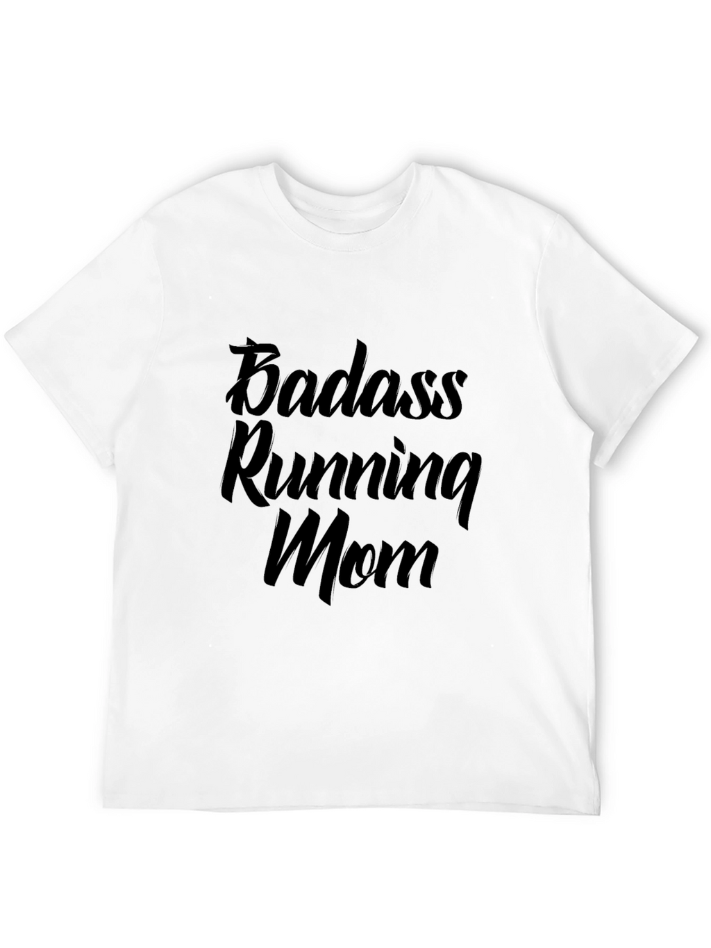 Badass Running Mom Black T-Shirt