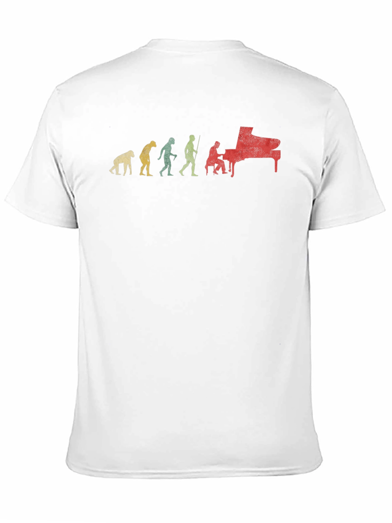 Piano Evolution Graphic Tee - Musicians Humor T-Shirt