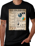 Dairy Cow Knowledge T-Shirt Farm Animal Tee Agriculture Gift