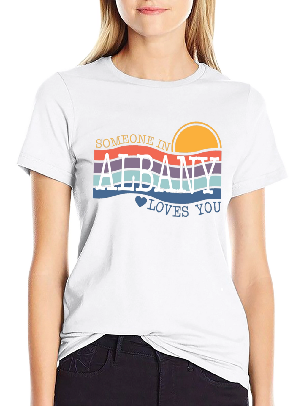 Albany Loves You Graphic T-Shirt - Retro Style