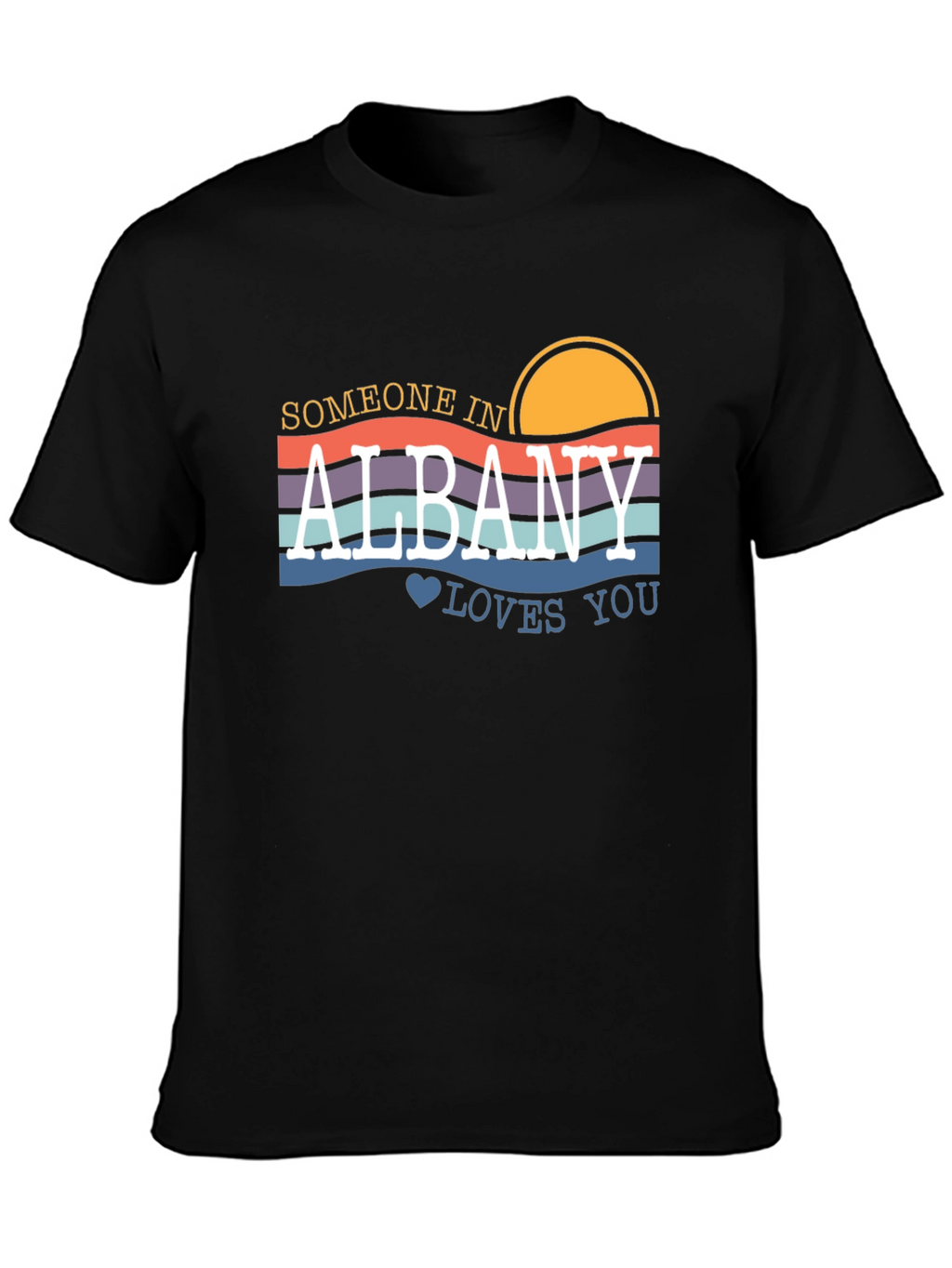 Albany Loves You Graphic T-Shirt - Retro Style