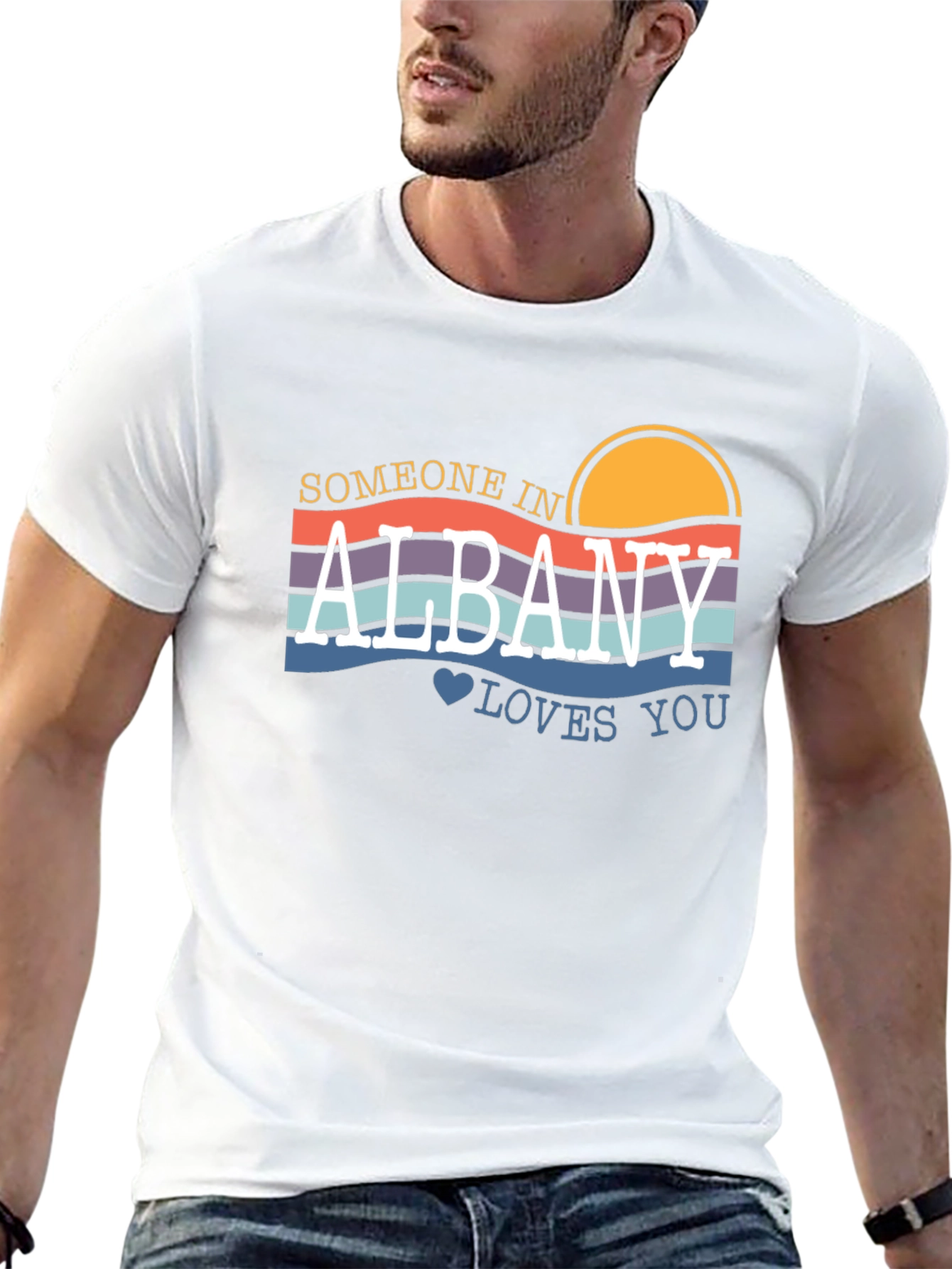 Albany Loves You Graphic T-Shirt - Retro Style