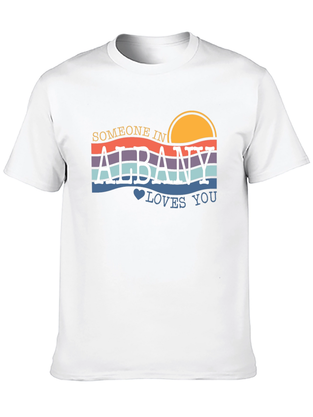 Albany Loves You Graphic T-Shirt - Retro Style