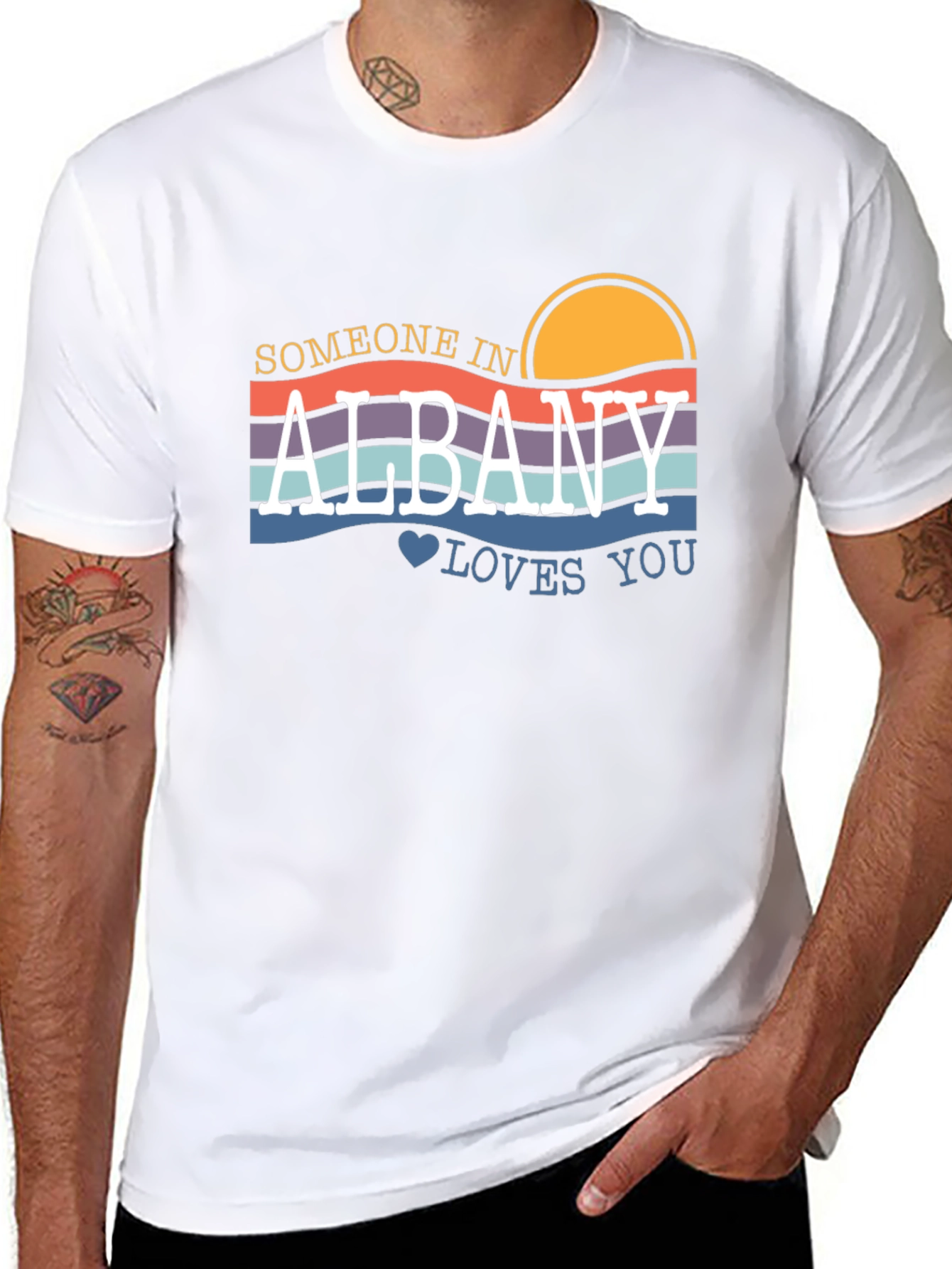 Albany Loves You Graphic T-Shirt - Retro Style