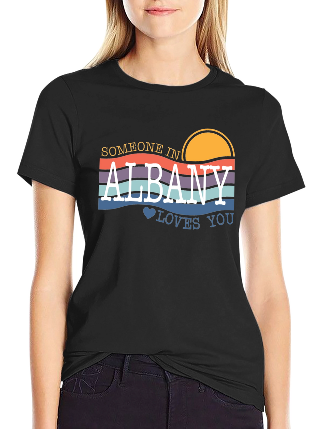 Albany Loves You Graphic T-Shirt - Retro Style