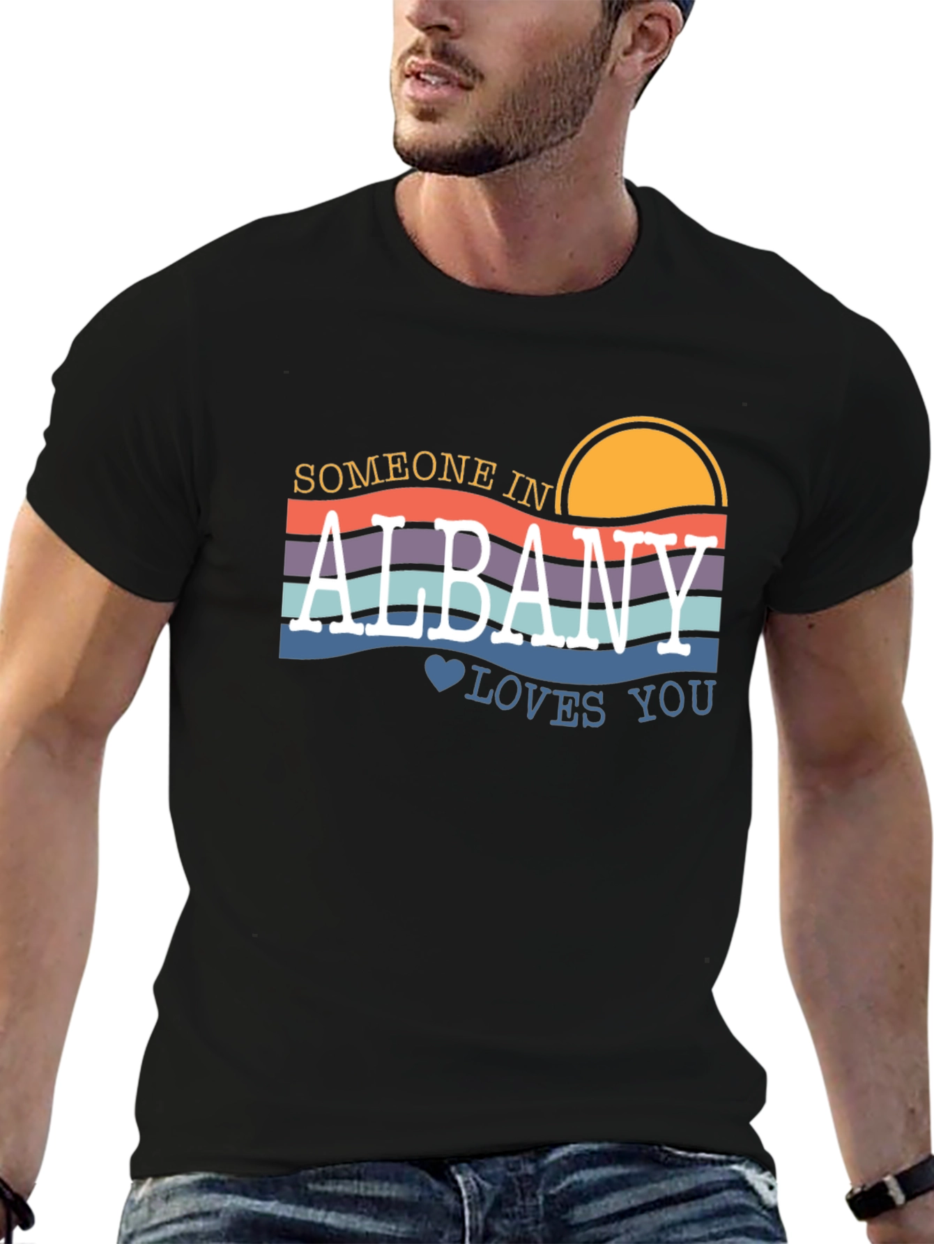 Albany Loves You Graphic T-Shirt - Retro Style